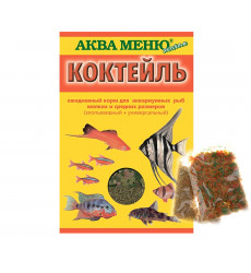 Корм Для Рыб Аква Меню Коктейль Хлопья 15г