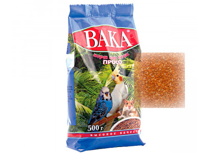 Корм Вака Высокое Качество Для Попугаев Просо 500г (1*14)  