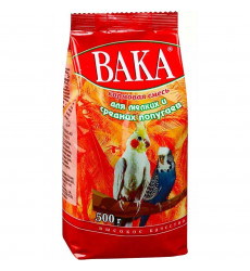 Корм Вака Высокое Качество Для Мелких и Средних Попугаев 500г (1*14) 
