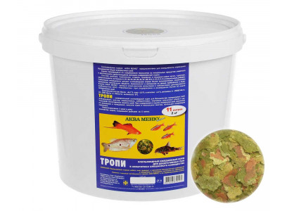 Корм Для Рыб Аква Меню Тропи 2кг-11л Ведро 
