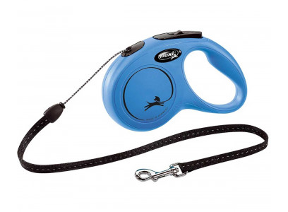 Рулетка Для Собак Мелких Пород Flexi (Флекси) Classic S До 12кг Трос 5м Синий 
