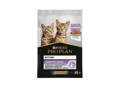 Влажный Корм Pro Plan (Проплан) Для Котят Индейка в Соусе Kitten 85г (1*24)  