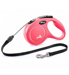 Рулетка Для Собак Средних Пород Flexi (Флекси) New Classic M До 20кг Трос 5м Красный 