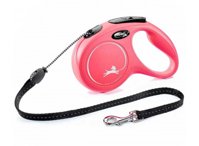 Рулетка Для Собак Средних Пород Flexi (Флекси) New Classic M До 20кг Трос 5м Красный  