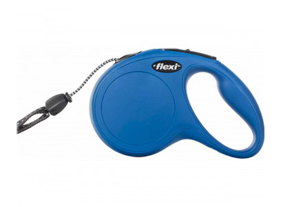 Рулетка Для Собак Средних Пород Flexi (Флекси) New Classic M До 20кг Трос 5м Синий 