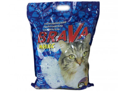 Наполнитель Для Кошачьего Туалета BRAVA (Брава) Микс Силикагель 10л (1*3)  