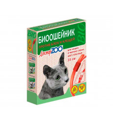 Доктор Zoo (Доктор Зоо) Биоошейник От Блох и Клещей Для Кошек Красный 35см 