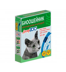 Доктор Zoo (Доктор Зоо) Биоошейник От Блох и Клещей Для Кошек Синий 35см 