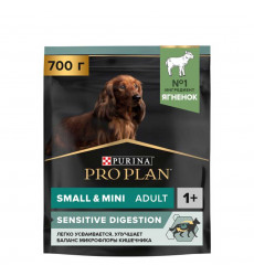 Сухой Корм ProPlan (Проплан) Для Собак Мелких Пород с Чувствительным Пищеварением Ягненок и Рис Adult Dog Optidigest Small & Mini Sensitive Digestion 700г (1*8)