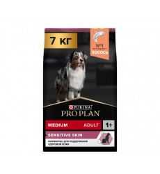 Сухой Корм Pro Plan (Проплан) Для Собак Средних Пород с Чувствительной Кожей Лосось и Рис Medium Sensitive Skin 7кг (1*1)