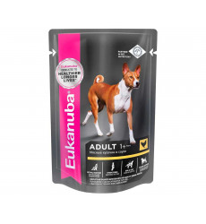Влажный Корм Eukanuba (Эукануба) Для Собак Всех Пород Курица в Соусе Adult Chicken 100г