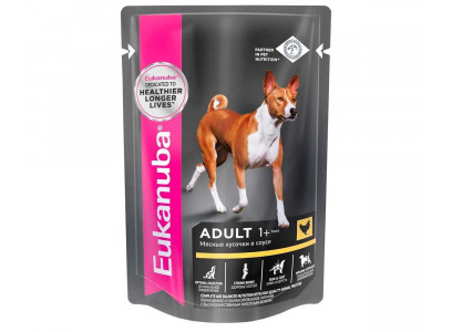 Влажный Корм Eukanuba (Эукануба) Для Собак Всех Пород Курица в Соусе Adult Chicken 100г 