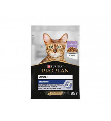 Влажный Корм Pro Plan (ПроПлан) Для Домашних Кошек Индейка в Желе  Adult Turkey Chunks in Jelly 85г (1*24)
