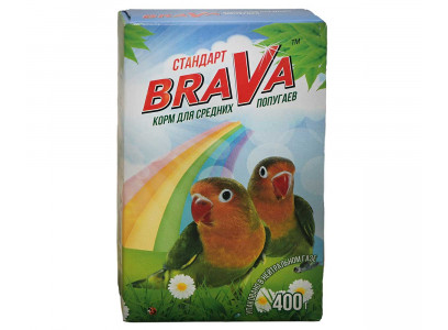 Корм Для Средних Попугаев BRAVA (Брава) 400г (1*14) 