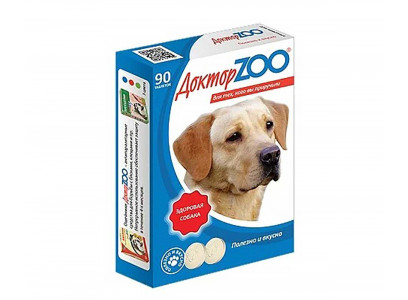 Витамины Для Собак Доктор Zoo (Доктор Зоо) Здоровая Собака Водоросли 90таб 