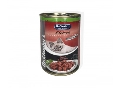 Консервы Dr.Clauder`s (Доктор Клаудер) Для Кошек Мясо Premium Cat Food Meat 415г 