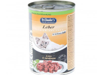 Консервы Dr.Clauder`s (Доктор Клаудер) Для Кошек Печень Premium Cat Food Liver 415г 