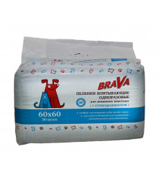 Пеленки Brava (Брава) Впитывающие Одноразовые 60*60см 30шт /8/