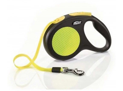 Рулетка Для Собак Мелких Пород Flexi (Флекси) Neon Small 5м До 12кг Трос Safety Plus