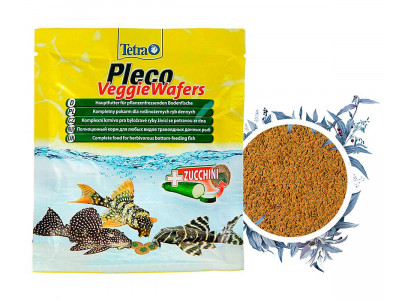 Корм Для Рыб Tetra (Тетра) Pleco Veggie Waffers Пластинки Для Донных Рыб 15г 257313 