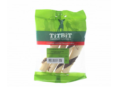 Лакомство Для Собак TiTBit (Титбит) Палочки Витые с Начинкой 45г 