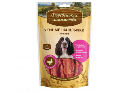 Лакомства Для Собак Деревенские Лакомства Утиные Шашлычки 90г 
