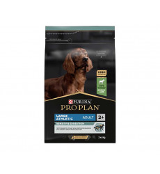 Сухой Корм ProPlan (Проплан) Для Собак Крупных Пород с Атлетическим Телосложением с Чувствительным Пищеварением Ягненок и Рис Adult Dog Optidigest Large Athletic Sensitive Digestion 3кг (1*4)