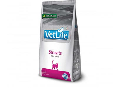 Лечебный Сухой Корм Farmina (Фармина) Для Кошек При Мочекаменной Болезни МКБ (Струвитах) Vet Life Feline Struvite 2кг 