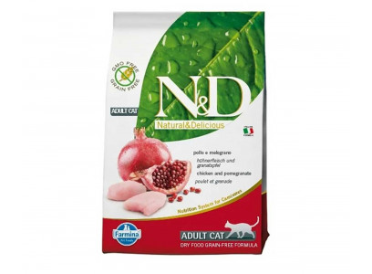 Сухой Корм Farmina (Фармина) Для Кошек Курица и Гранат Беззерновой Prime N&D Chicken & Pomegranate 300г 
