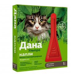 Дана Ультра Капли На Холку Для Кошек Более 4кг 0,64мл Apicenna (Апиценна)