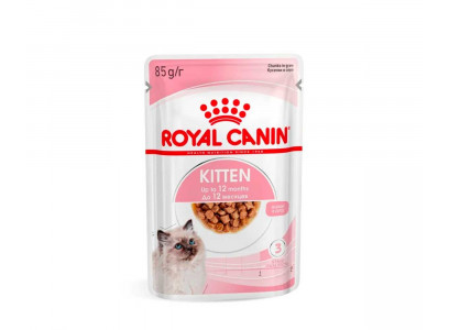 Влажный Корм Royal Canin (Роял Канин) Для Котят Аппетитные Кусочки в Соусе Feline Health Nutrition Kitten Gravy 85г 