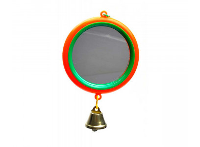 Игрушка Для Птиц Зеркало Большое с Колокольчиком Дарелэнд Rp-5018 