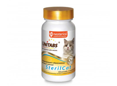 Витамины Для Стерилизованных Кошек и Кастрированных Котов Юнитабс Unitabs SterilCat Q10 U302 