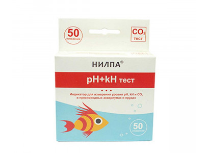 pH+kH Тест Для Аквариумной Воды Кислотность Жесткость и Углекислый Газ Нилпа НеваТропик 