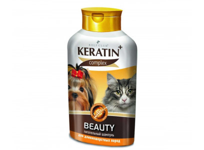 Шампунь Для Кошек и Собак Keratin+ Complex Beauty Для Длинношерстных 400мл R501 
