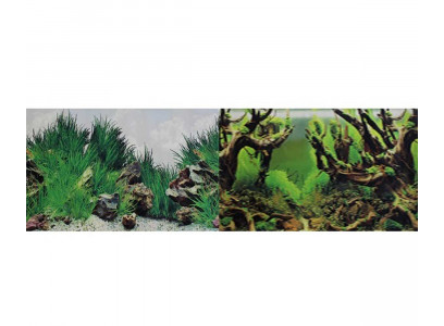 Фон Для Аквариума Двусторонний Prime (Прайм) Мангровая Коряга/Подводный Рельеф 50*100см Pr-002347