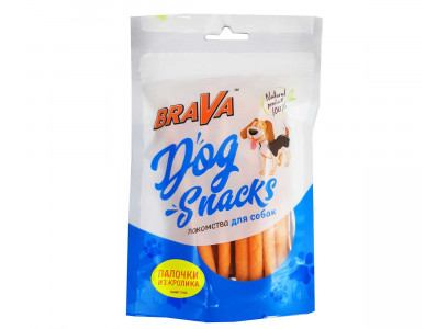 Лакомство Для Собак BraVa (Брава) Палочки Из Кролика 90г /50/ 