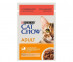 Влажный Корм Cat Chow (Кэт Чау) Для Кошек Говядина и Баклажан в Желе Adult 85г (1*24) 