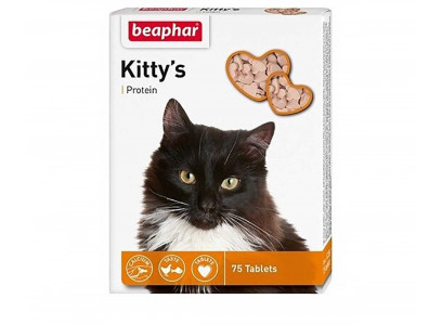 Витамины Для Кошек Beaphar (Беафар) Kitty’s + Protein Протеин Сердечки 180шт 12579 