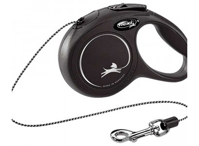 Рулетка Для Кошек и Собак Мелких Пород Flexi (Флекси) Ремень 3м До 12кг Classic XS Черный