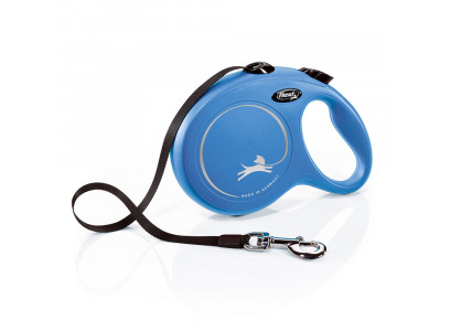 Рулетка Для Собак Крупных и Гигантских Пород Flexi (Флекси) Ремень 8м До 50кг New classic L Синий 
