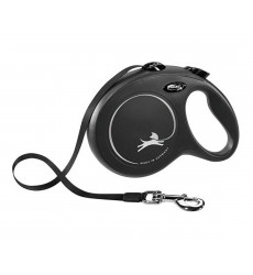 Рулетка Для Собак Крупных и Гигантских Пород Flexi (Флекси) Ремень 8м До 50кг New Сlassic L Черный