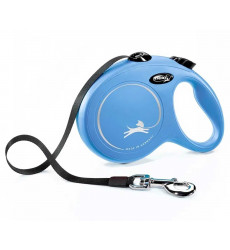 Рулетка Для Собак Крупных Пород Flexi (Флекси) Ремень 5м До 50кг New Classic L Синий
