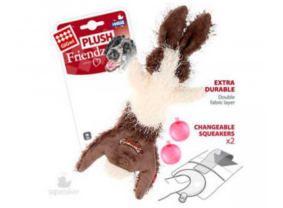 Игрушка Для Собак Gigwi (Гигви) Заяц Шкурка с Пищалкой 47см 75353 