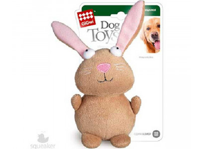 Игрушка Для Собак Gigwi (Гигви) Кролик с Пищалкой 16см 75053 