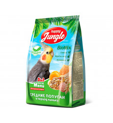 Корм Для Средних Попугаев Happy Jungle При Линьке 500г J105