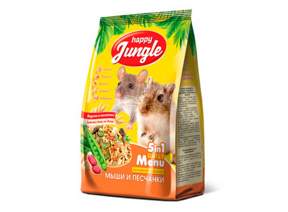 Корм Для Мышей и Песчанок Happy Jungle 400г J116