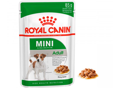Влажный Корм Royal Canin (Роял Канин) Для Собак Мелких Пород в Соусе Mini Adult 85г 