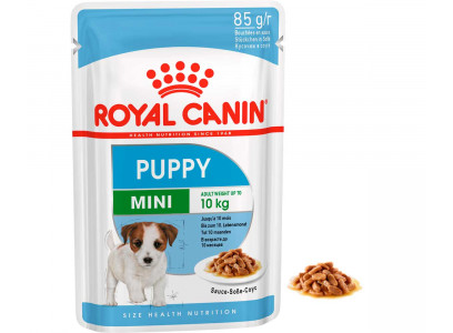Влажный Корм Royal Canin (Роял Канин) Для Щенков Мелких Пород в Соусе Mini Puppy 85г 