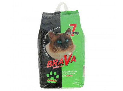 Наполнитель Для Кошачьего Туалета BRAVA (Брава) Стандарт 7л (1*4) 